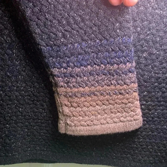 J Jill braided woven fair isle style sweater size xs - Picture 4 of 8